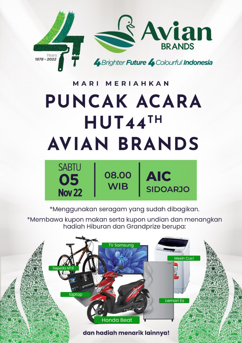 HUT KE-44th AVIAN BRANDS