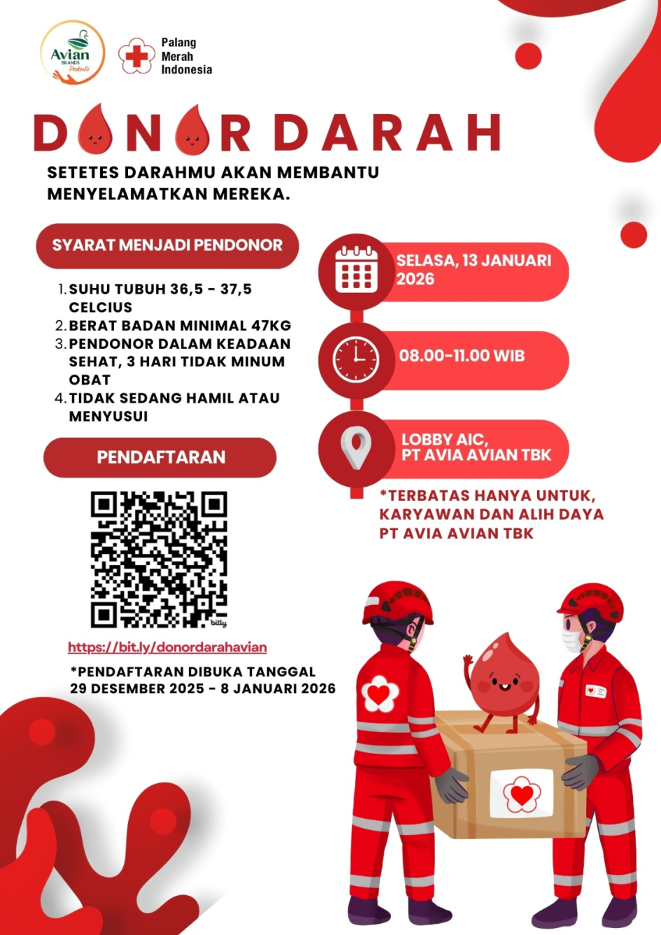 Donor Darah 13 Januari 2026