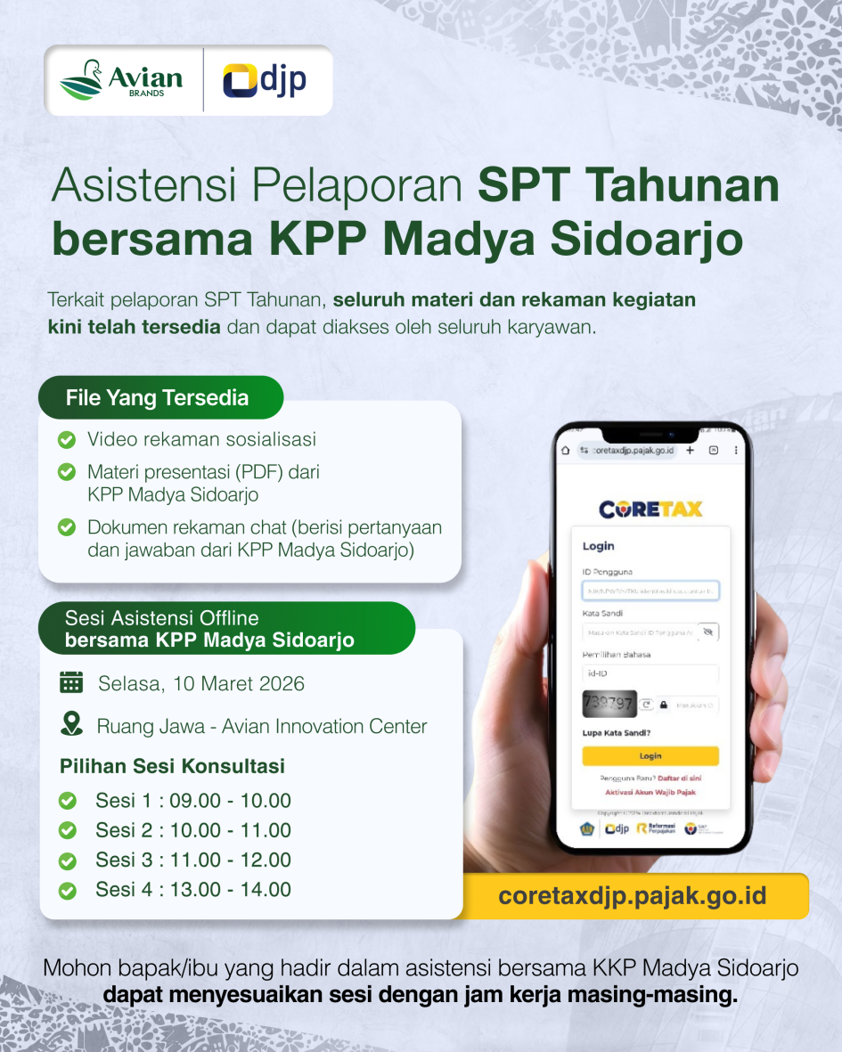 Materi Pelaporan SPT Tahunan dan Asistensi Bersama KPP Madya Sidoarjo