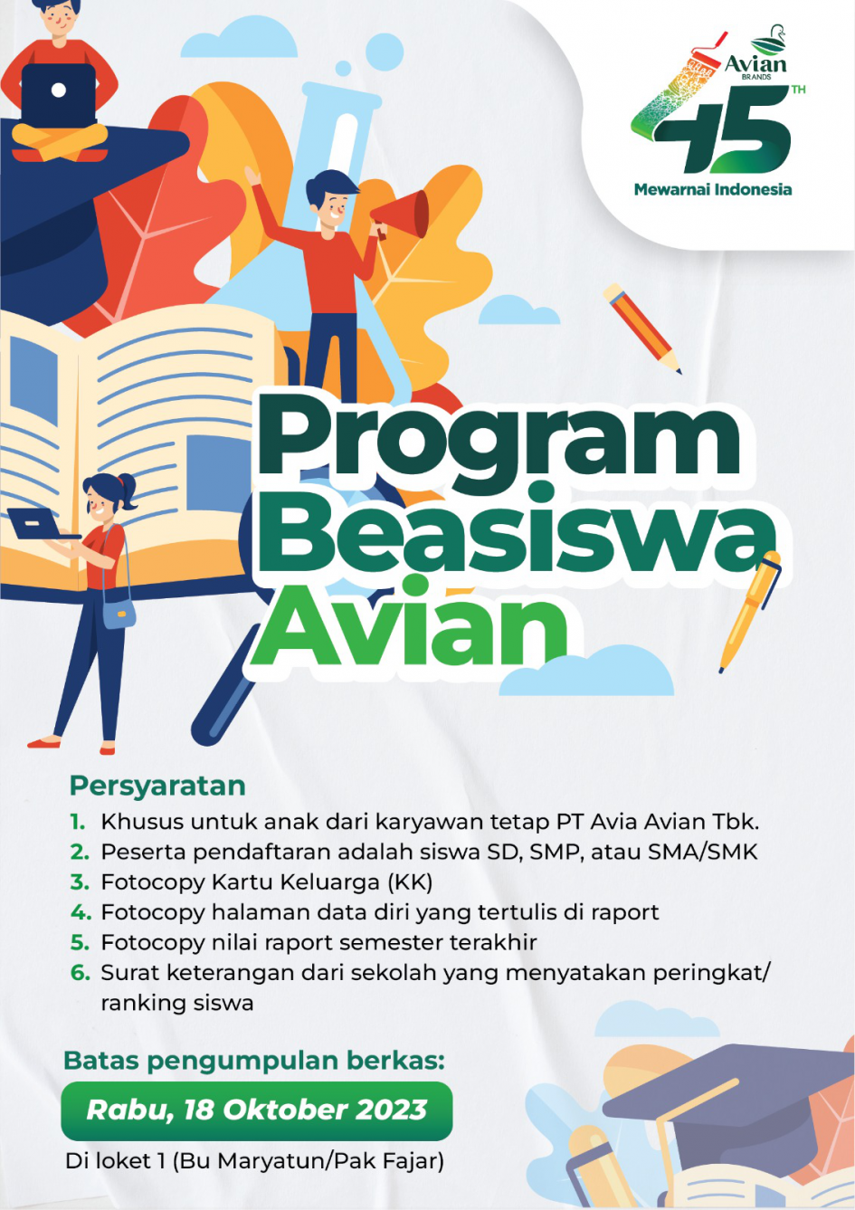 45th Anniversary Avian Scholarship Program