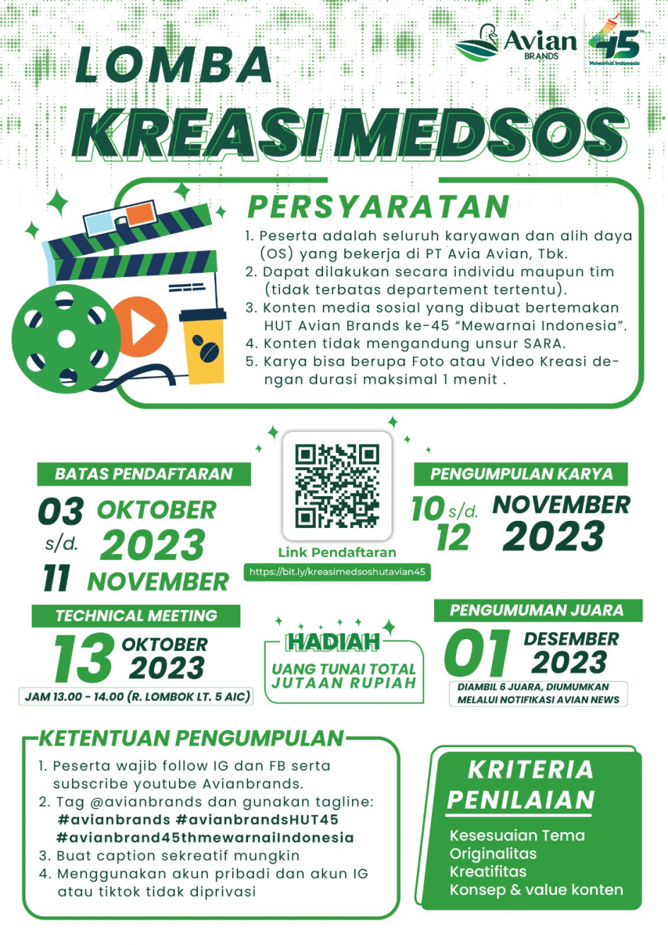 Competition to Celebrate Avian 45th Anniversary