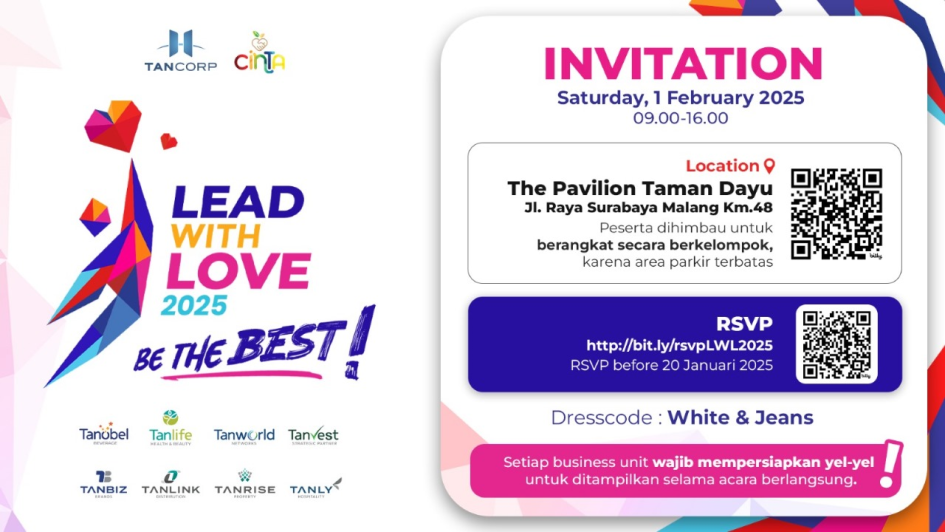 Invitation Acara CInTA 2025